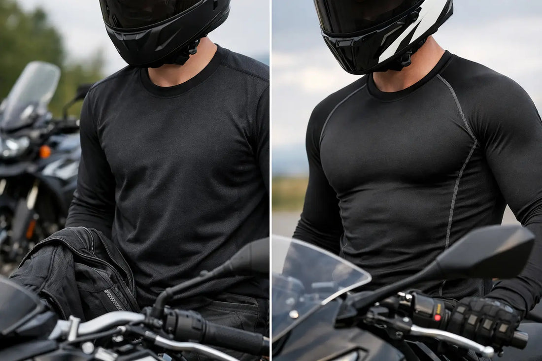 Base Layer Versus Compression Shirt for Riders