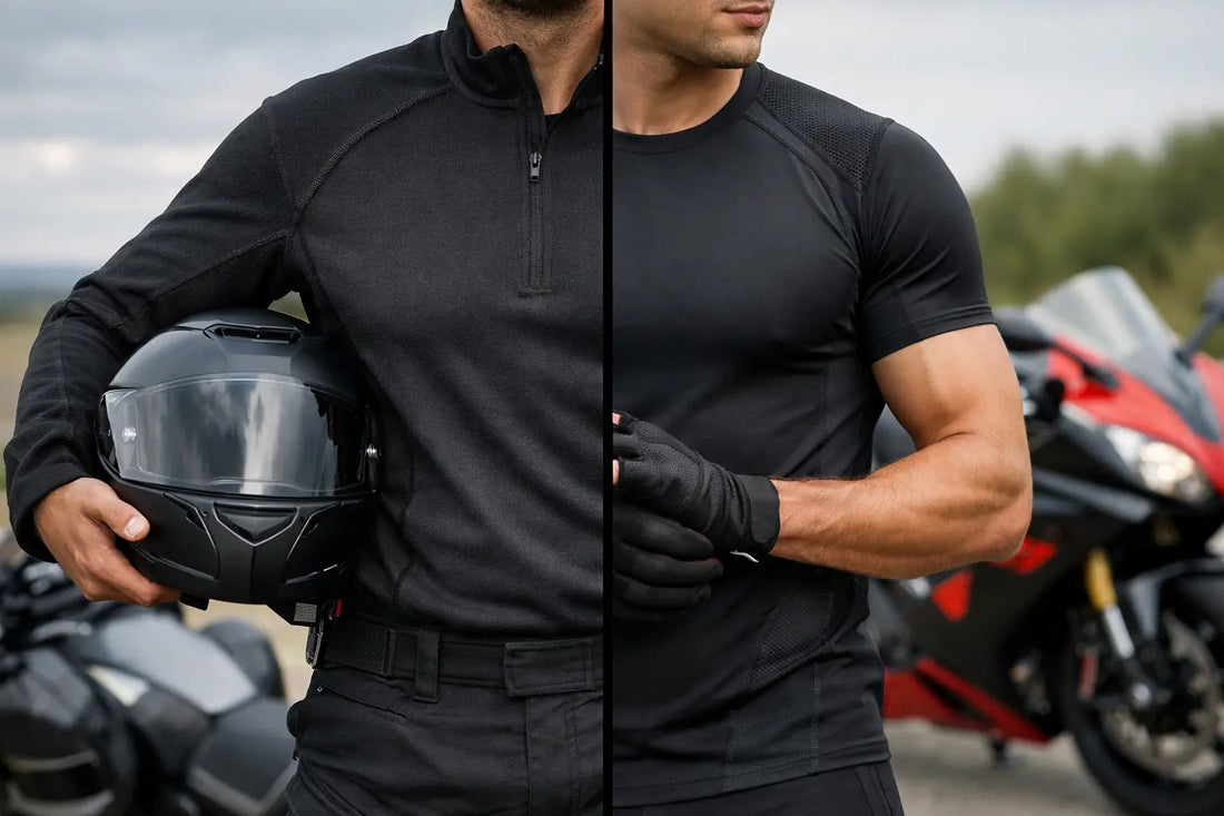 Motorcycle Baselayer Versus Compression Wear