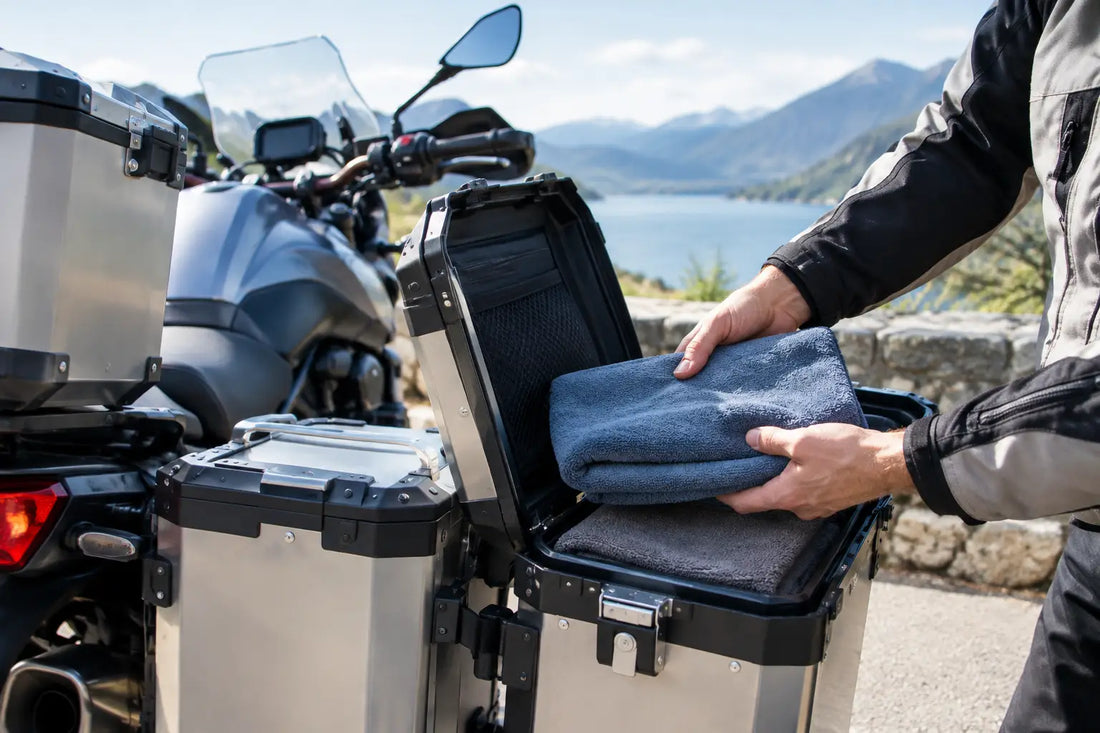Packing Towels in Panniers for Long Rides
