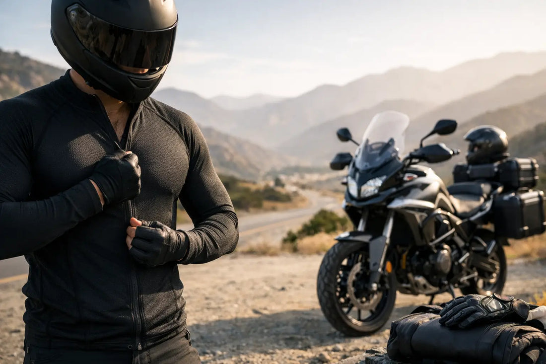 Durable Motorcycle Baselayer for Long Rides