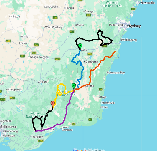 Sydney to Vic High Country - Self guided ride